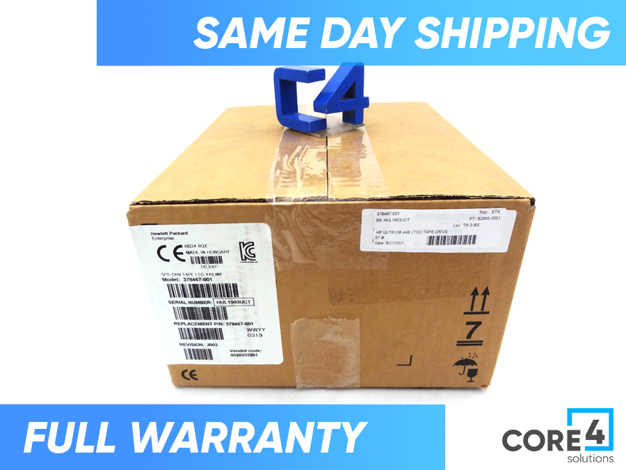 HP 378467-001 200/400GB LTO-2 ULTRIUM 448 SCSI/LVD INTERNAL TAPE DRIVE 