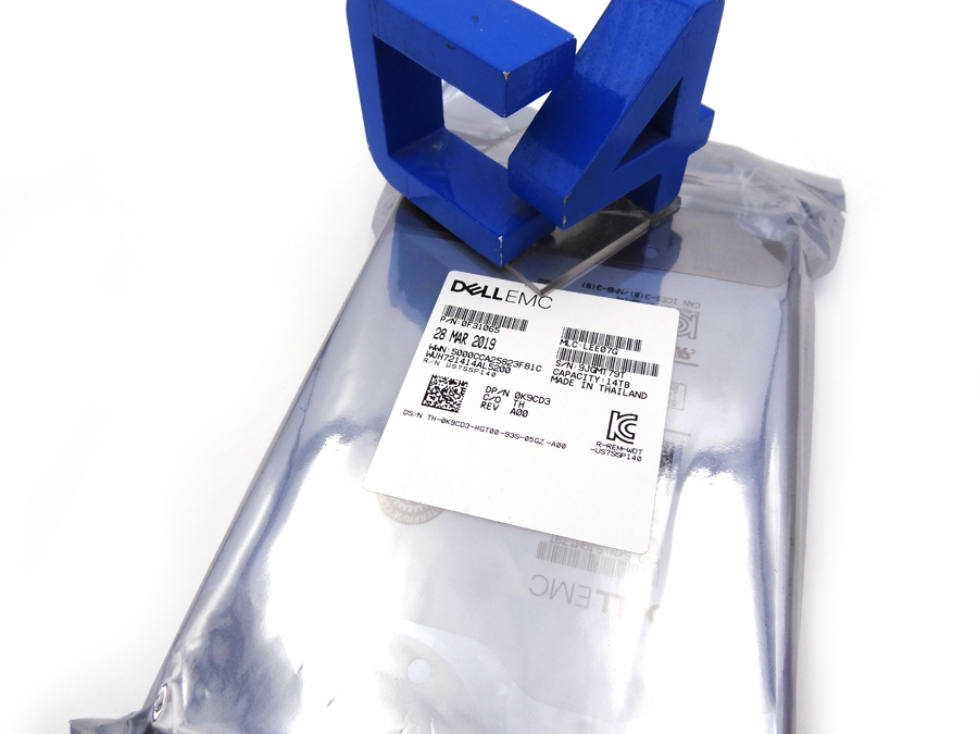 DELL 400-BEIN 14TB 7K RPM SAS 12GBPS 512E 3.5IN *New Sealed - K9CD3