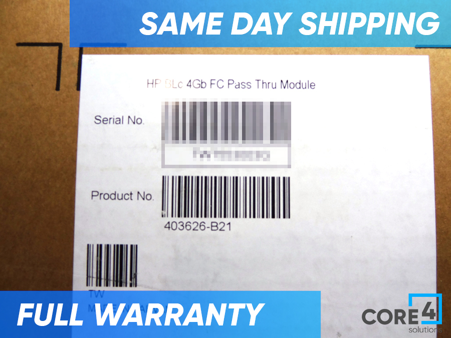 HP 403626-B21 16 PORT 4GB FC PASS THRU MODULE *New Sealed* - 416378-001, 708049-001