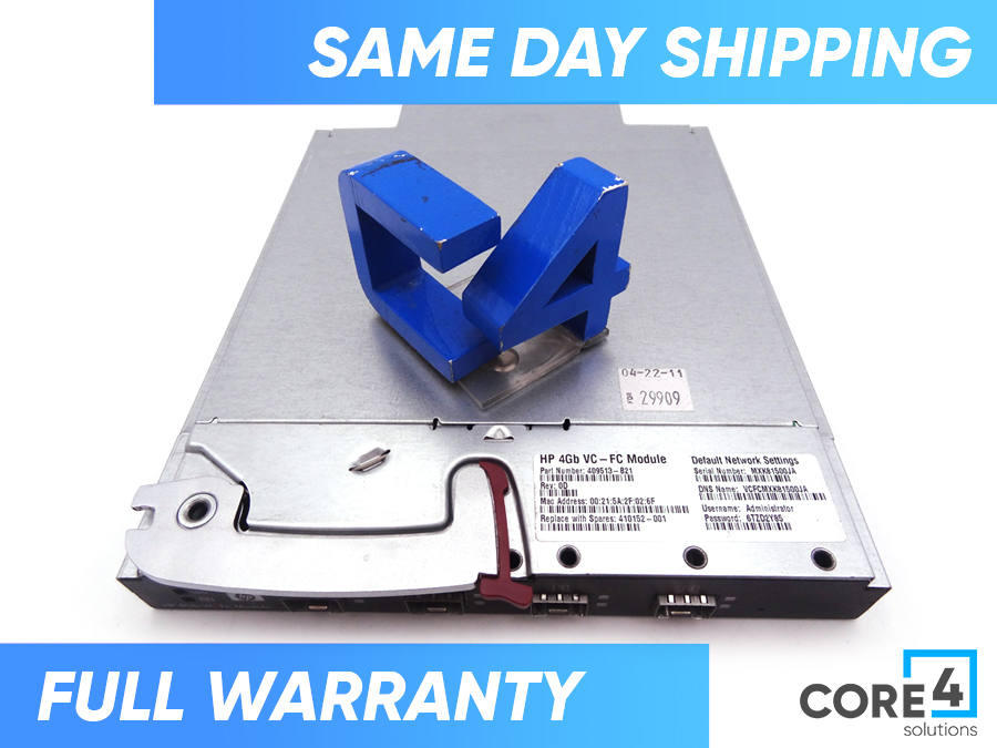 HP 409513-B21 4GB VIRTUAL CONNECT FC C-CLASS - 410152-001 