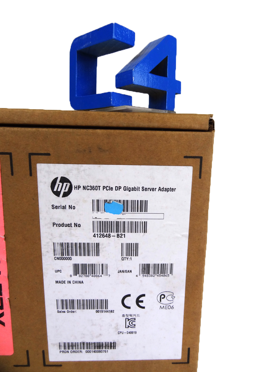 COMPAQ 412648-B21 NC360T PCI-E DP SERVER ADAPTER *New Factory Sealed* - 412651-001, 412646-001