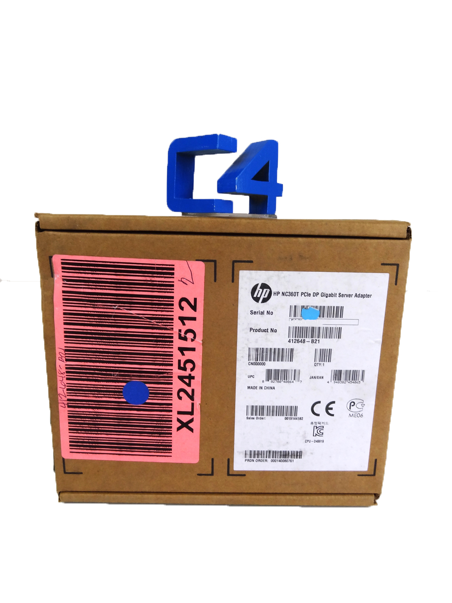 COMPAQ 412648-B21 NC360T PCI-E DP SERVER ADAPTER *New Factory Sealed* - 412651-001, 412646-001
