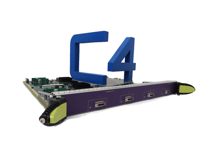Extreme Networks 41613 4-port 10GBASE-CX4 Module - 4 x 10GBase-CX4