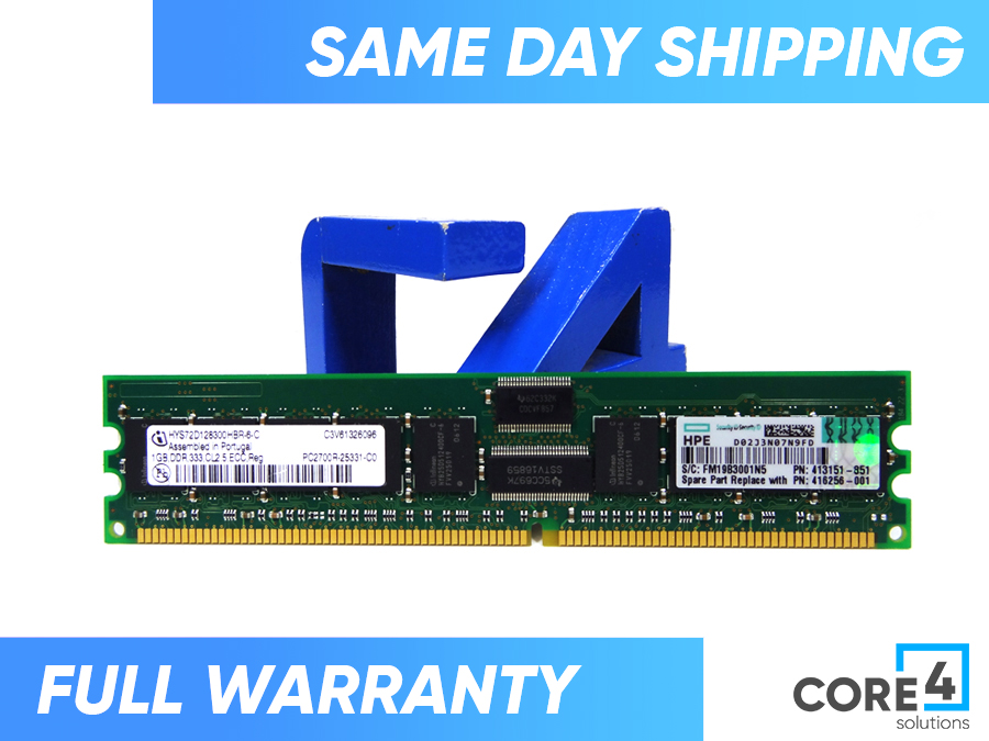 HP 416256-001 1GB PC2700 MEMORY MODULE