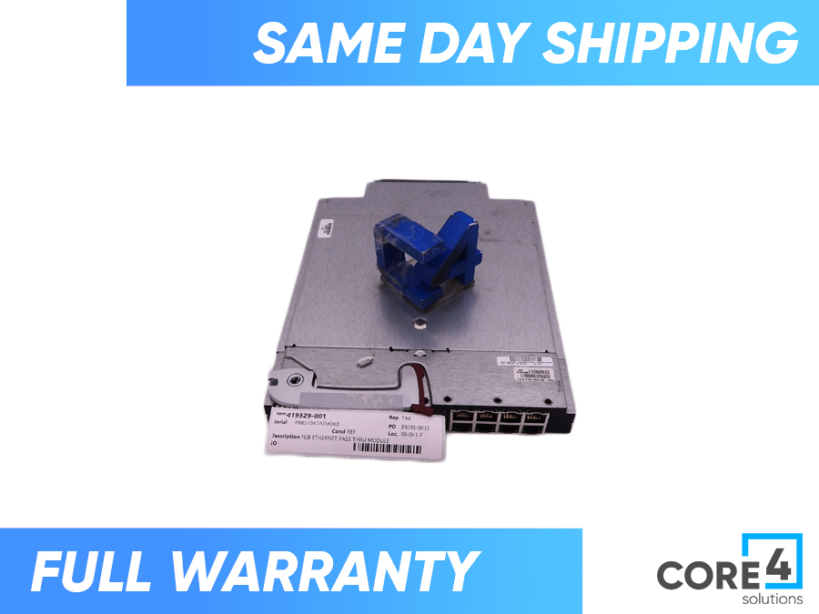 HP 419329-001 1GB ETHERNET PASS THRU MODULE - 406740-B21, 723458-001