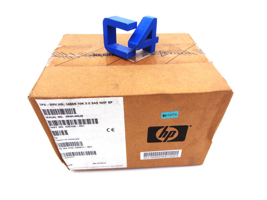 HP 432150-001 146GB 10K SAS 2.5 NHP SP *New Sealed* - 432093-B21