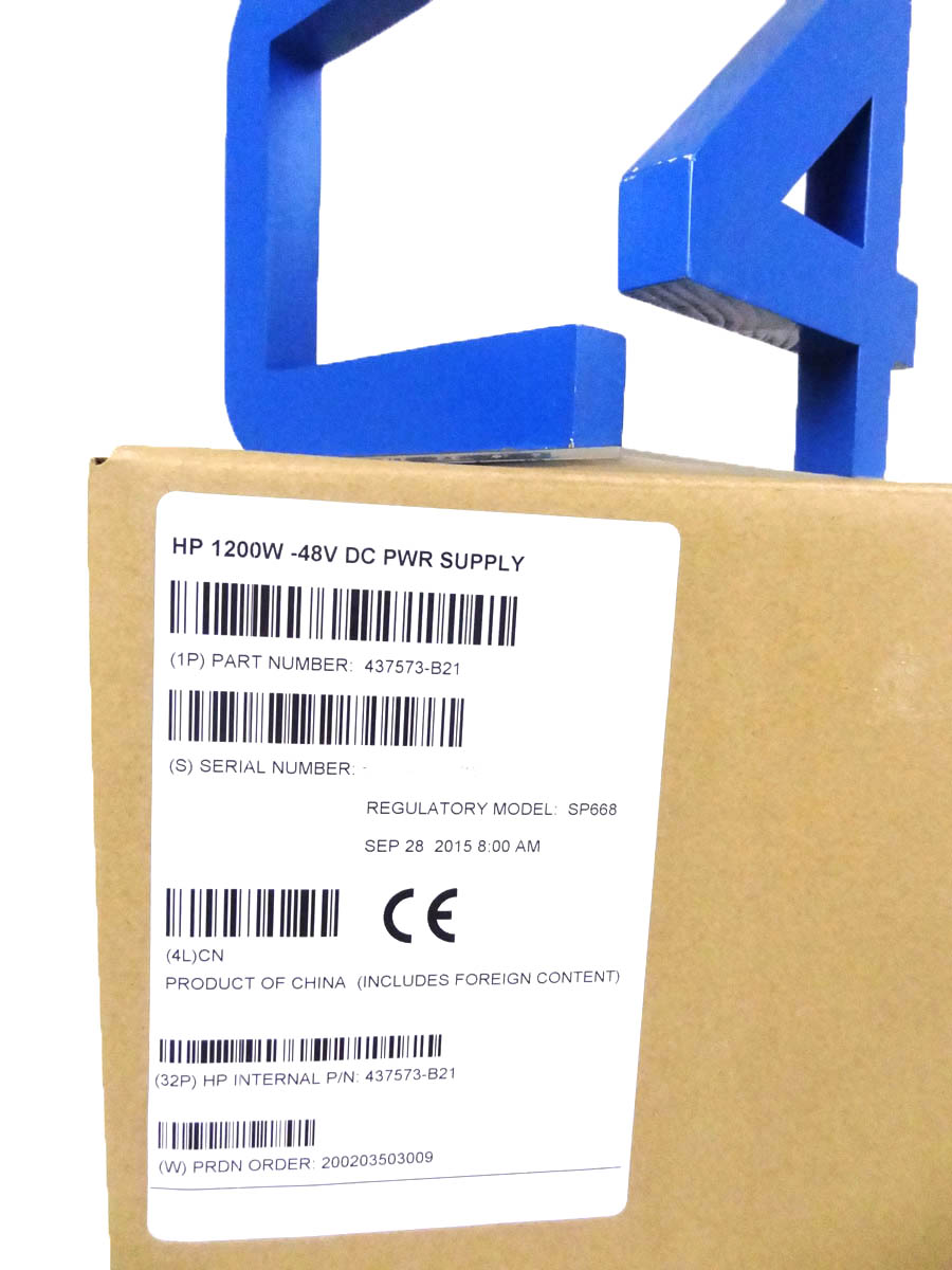HP 437573-B21 1200 WATT 48V DC POWER SUPPLY DL380 G7 - 444049-001, 451816-001
