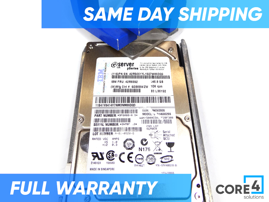 IBM 44V6837 146GB 10K SFF SAS HARD DRIVE