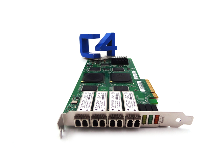 HP 455088-001 4GB QUAD PORT FIBRE PCI-E HBA - 111-00415