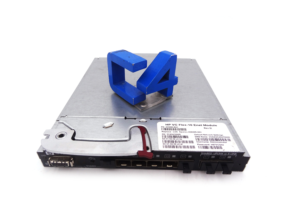 HP 456095-001 BLC VC FLEX-10 ENET MODULE OPT - 455880-B21, 455882-001, 708052-001, 688896-001