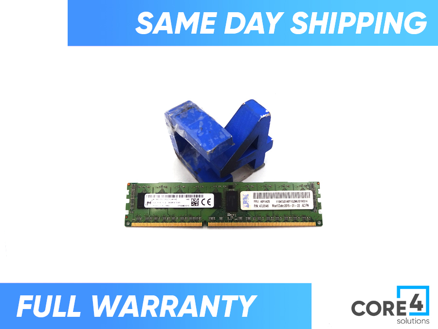 IBM 49Y1425 4GB DR 1.35V PC3L-10600R ECC LP RAM - 49Y1407, 47J0146