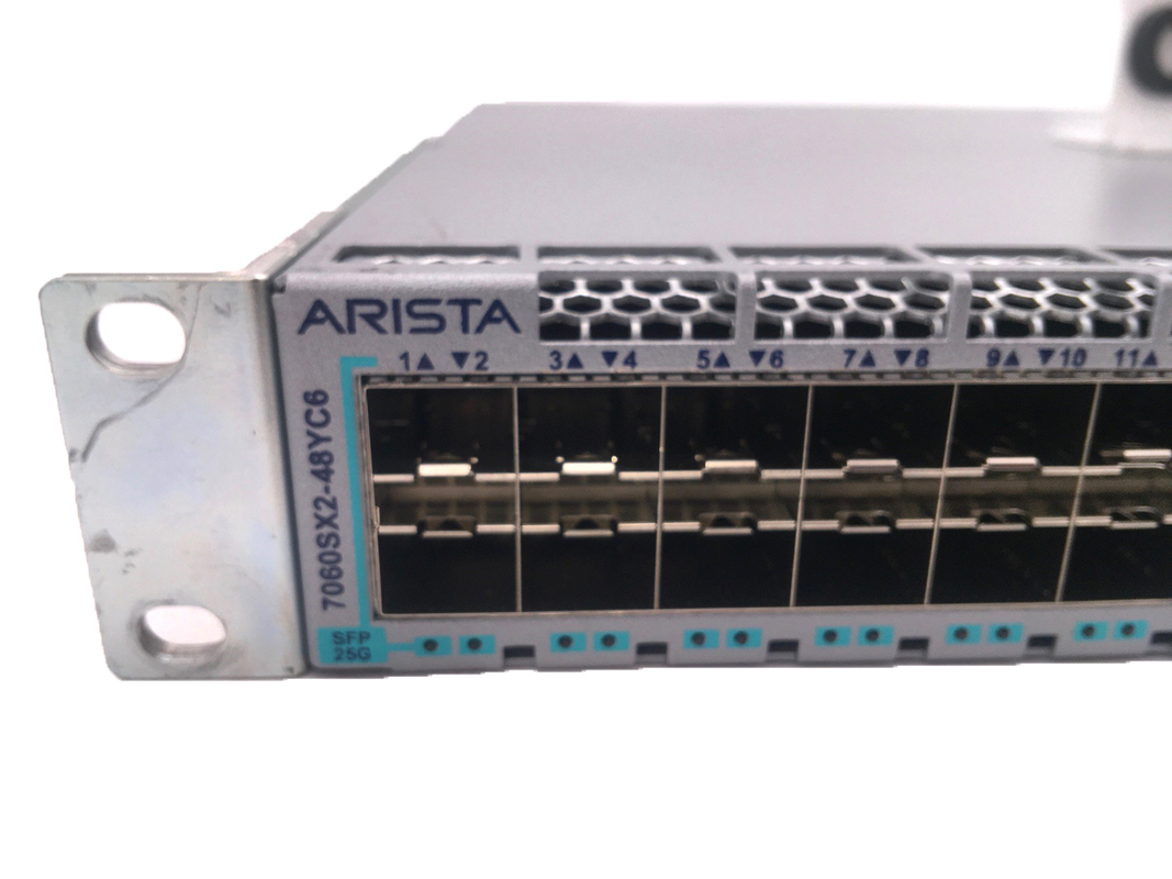 ARISTA DCS-7060SX2-48YC6-R 48x25GbE SFP & 6x100GbE QSFP SWITCH, REAR-TO-FRONT AIR, 2xAC