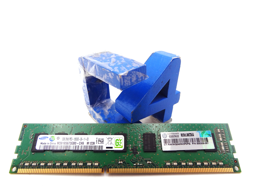 HP 500209-061 2GB (1X2GB) 2RX8 PC3-10600E-9 MEMORY DIMM 500670-B21 501540-001