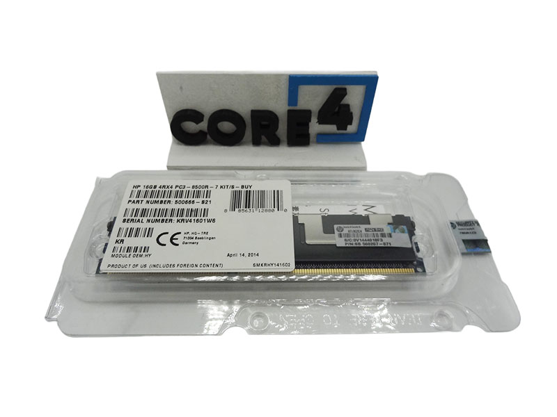 HP 500666-B21 16GB 4RX4 PC3-8500R-7 KIT