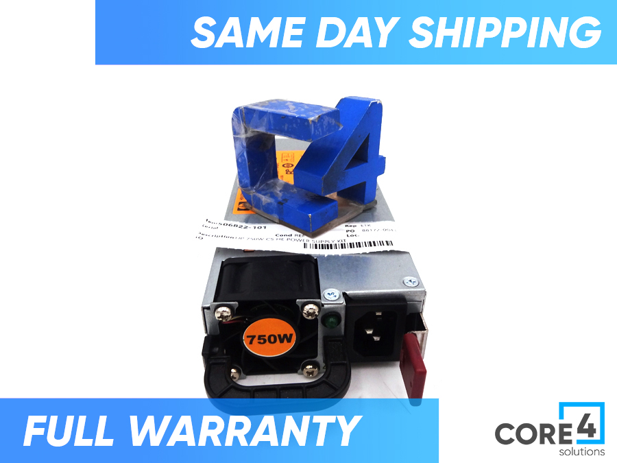 HP 506821-001 750W COMMON SLOT POWER SUPPLY - 512327-B21, 511778-001, 506822-001, 506822-101