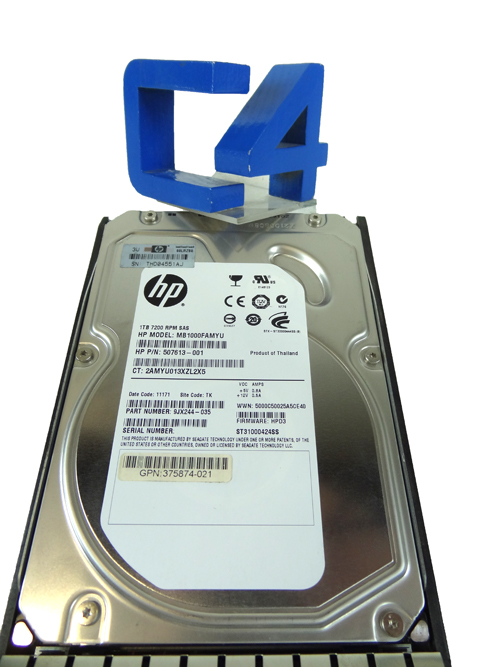 HP 537786-001 HP 1TB 6G SAS MDL 7.2K LFF 3.5 HD