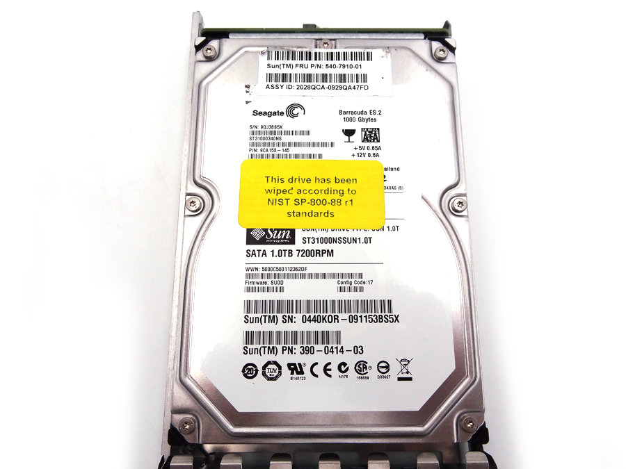 SUN 540-7910 1TB 7200 RPM SATA HARD DISK 
