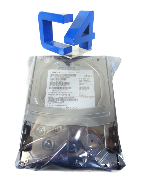 HP 638516-001 2TB 7200RPM 3.5INCH MIDLINE SATA HARD DISK DRIVE WITH TRAY