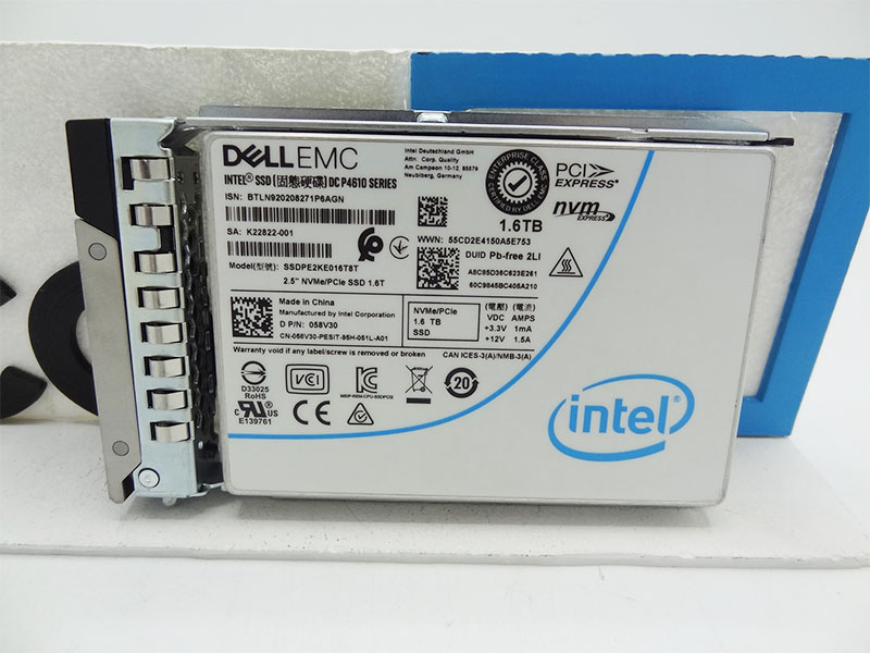 DELL 58V30 1.6TB 2.5 TLC MU PCIE NVME SSD