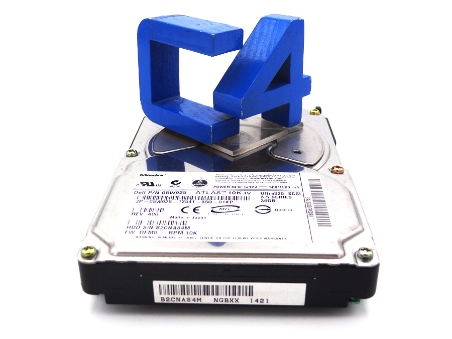 DELL 05W925 36GB 10000RPM 80PIN ULTRA-320 SCSI HOT SWAP 3.5INCH HARD DISK DRIVE WITH TRAY