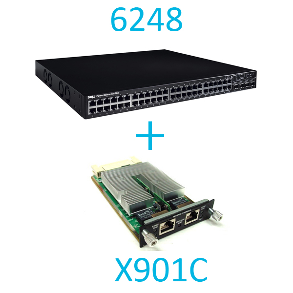 Dell Powerconnect 6248 Switch + X901C Module