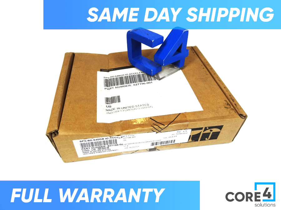 HP 627196-001 640GB IO ACCELERATOR *New Sealed* - BK836A
