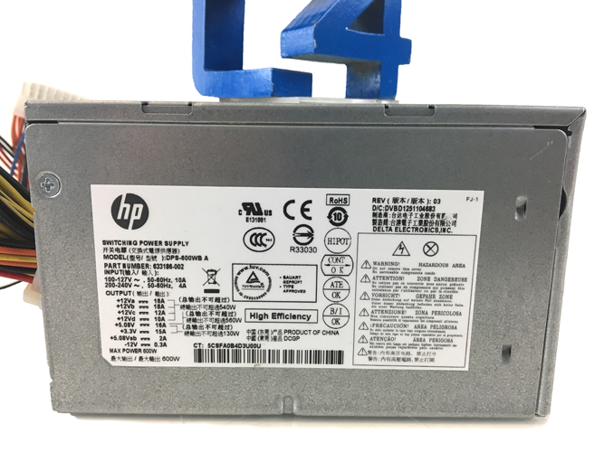 HP 633186-002 HP ENVY 600W POWER SUPPLY