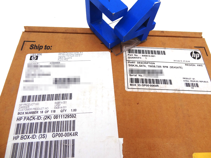 HP 640814-001 3PAR 750GB 7.2K 3.5 HDD