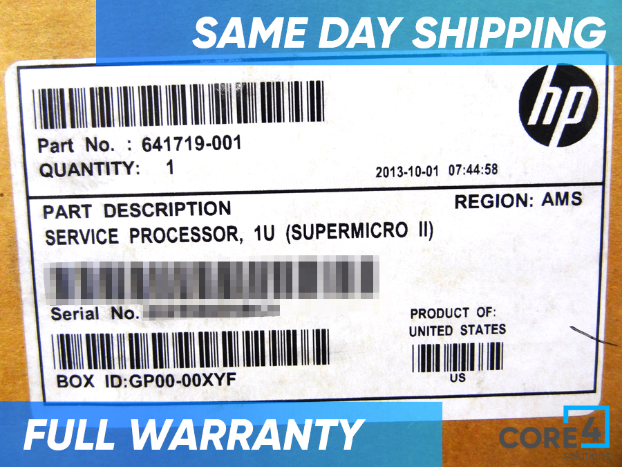 HP 641719-001 3PAR 1P2C E1500/2.20GHZ-512K/4G5 *New Bulk*