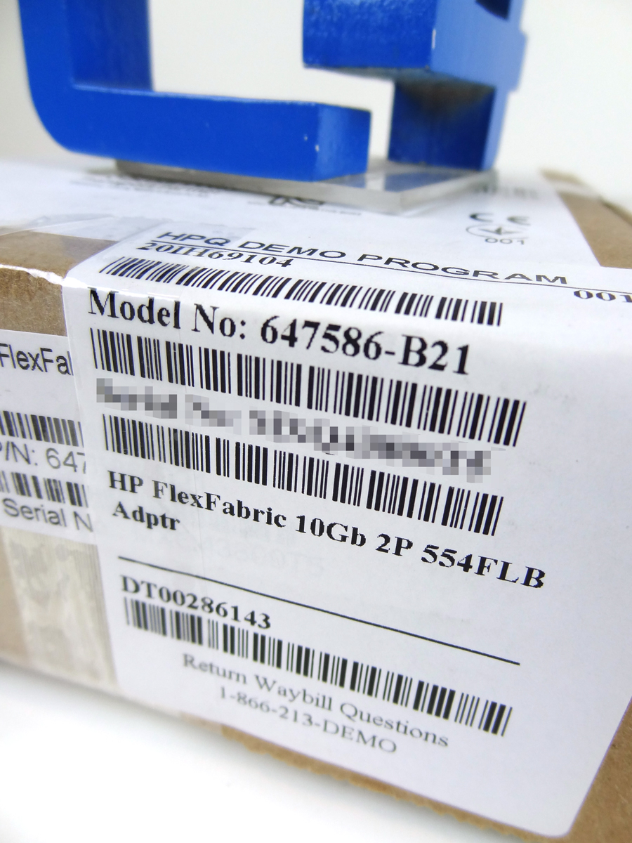 HP 647586-B21 FLEXFABRIC 10GB 2-PORT 554FLB NETWORK ADAPTER 649940-001