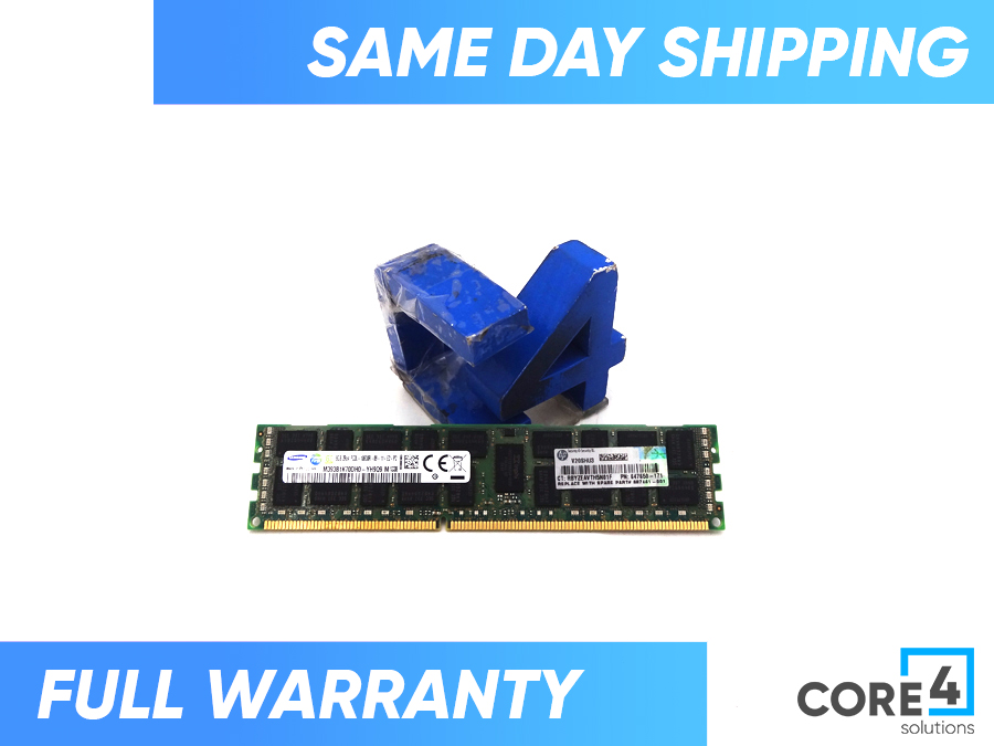 HP 647650-171 8GB (1X8GB) 1333MHZ PC3-10600 CL9 DUAL RANK ECC DIMM - 647877-B21