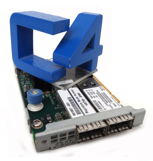 HP 649283-B21 InfiniBand QDR/EN 10Gb Dual Port 544FLR-QSFP Adapter - Optical Fiber