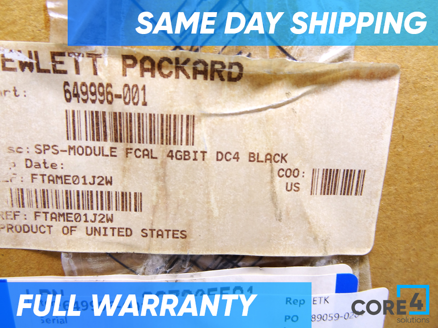 HP 649996-001 3PAR V400 MODULE FCAL 4GBIT DC4K *New Bulk* 