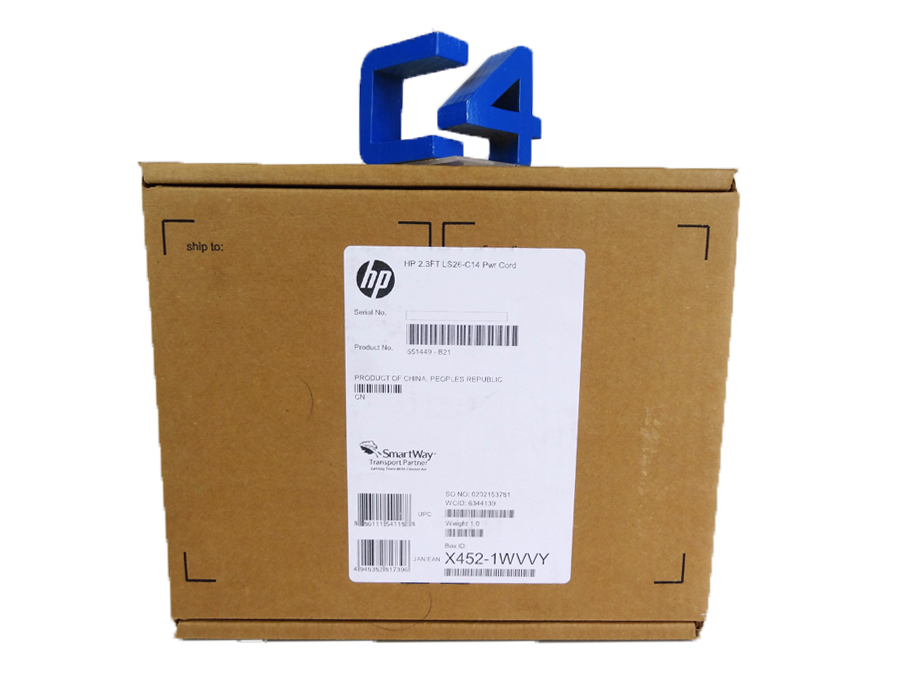 HP 651449-B21 2.3FT LS26-C14 PWR CORD *New Factory Sealed* 