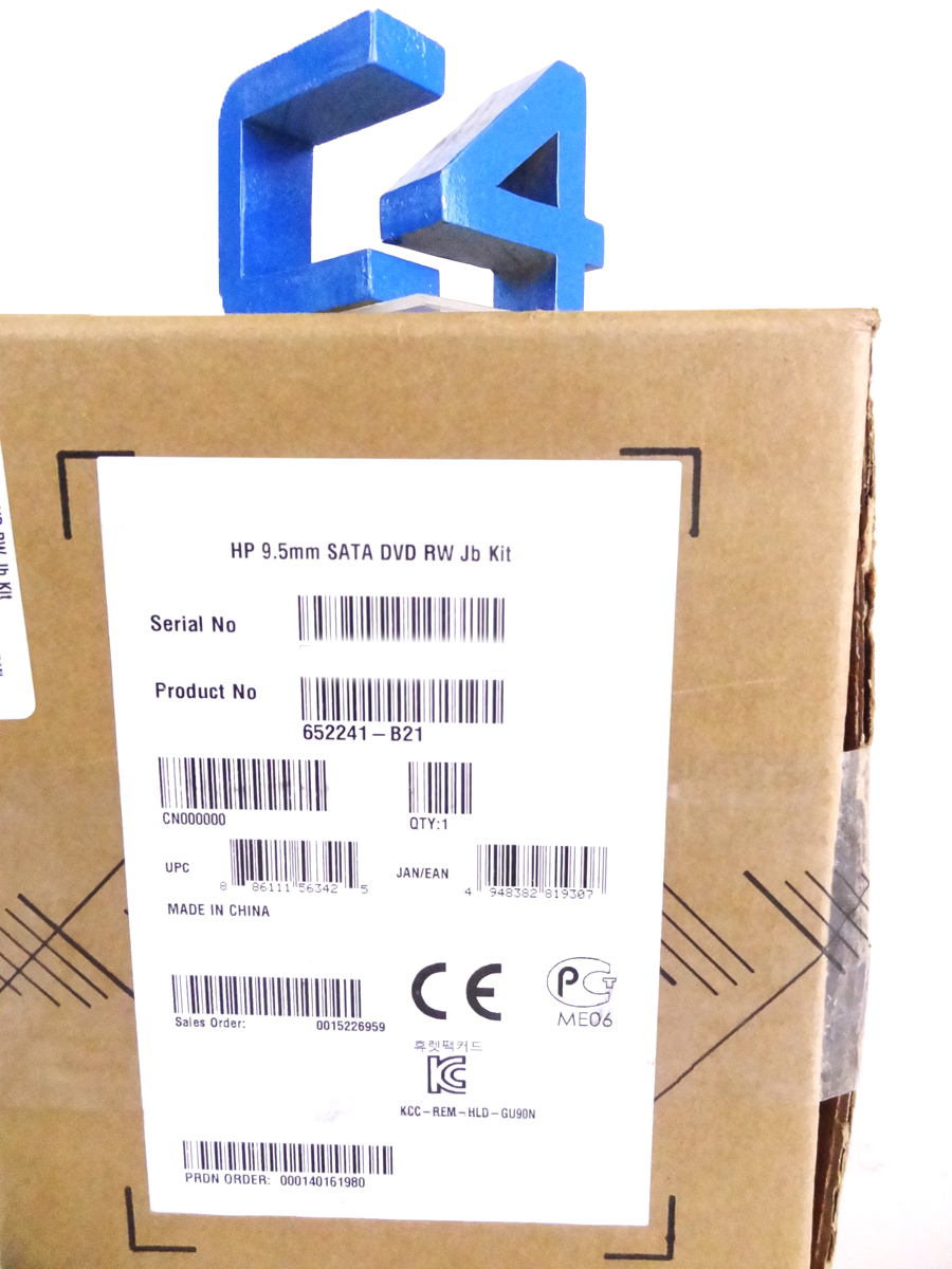 HP 652241-B21 9.5MM SATA DVD-RW SLIM JACK BLACK DRIVE - 652297-001