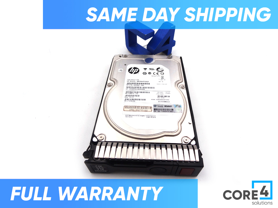 HP 652755-002 2TB 7200RPM SAS-6GBITS 3.5IN DRIVE 