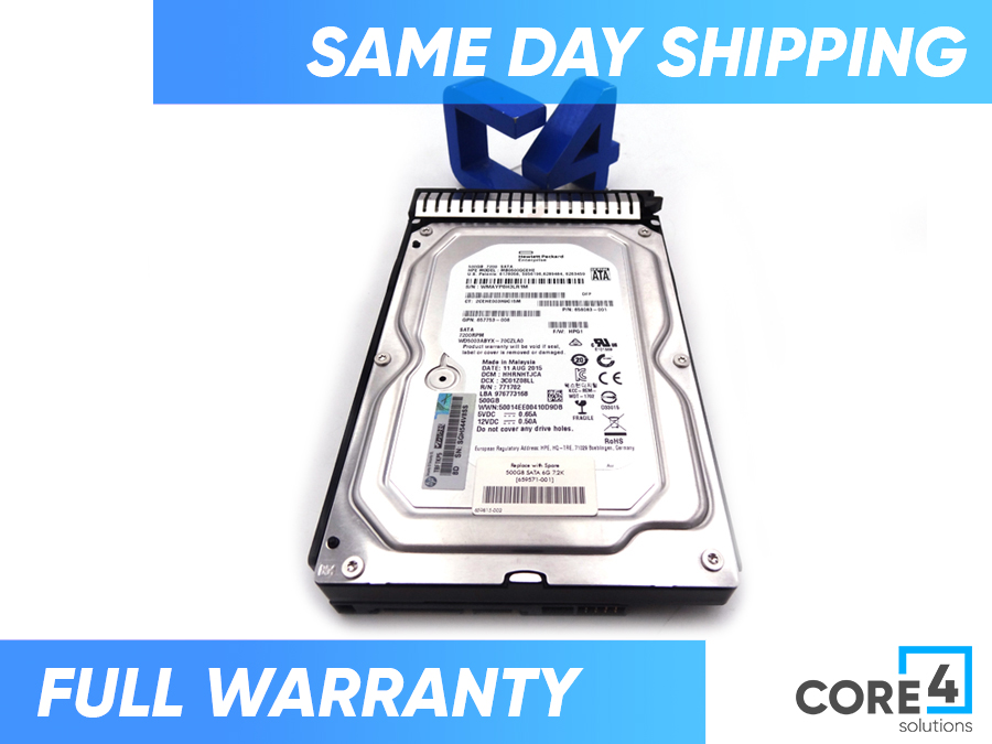 HP 657753-006 500GB 6G SATA 7.2K 3.5IN MDL