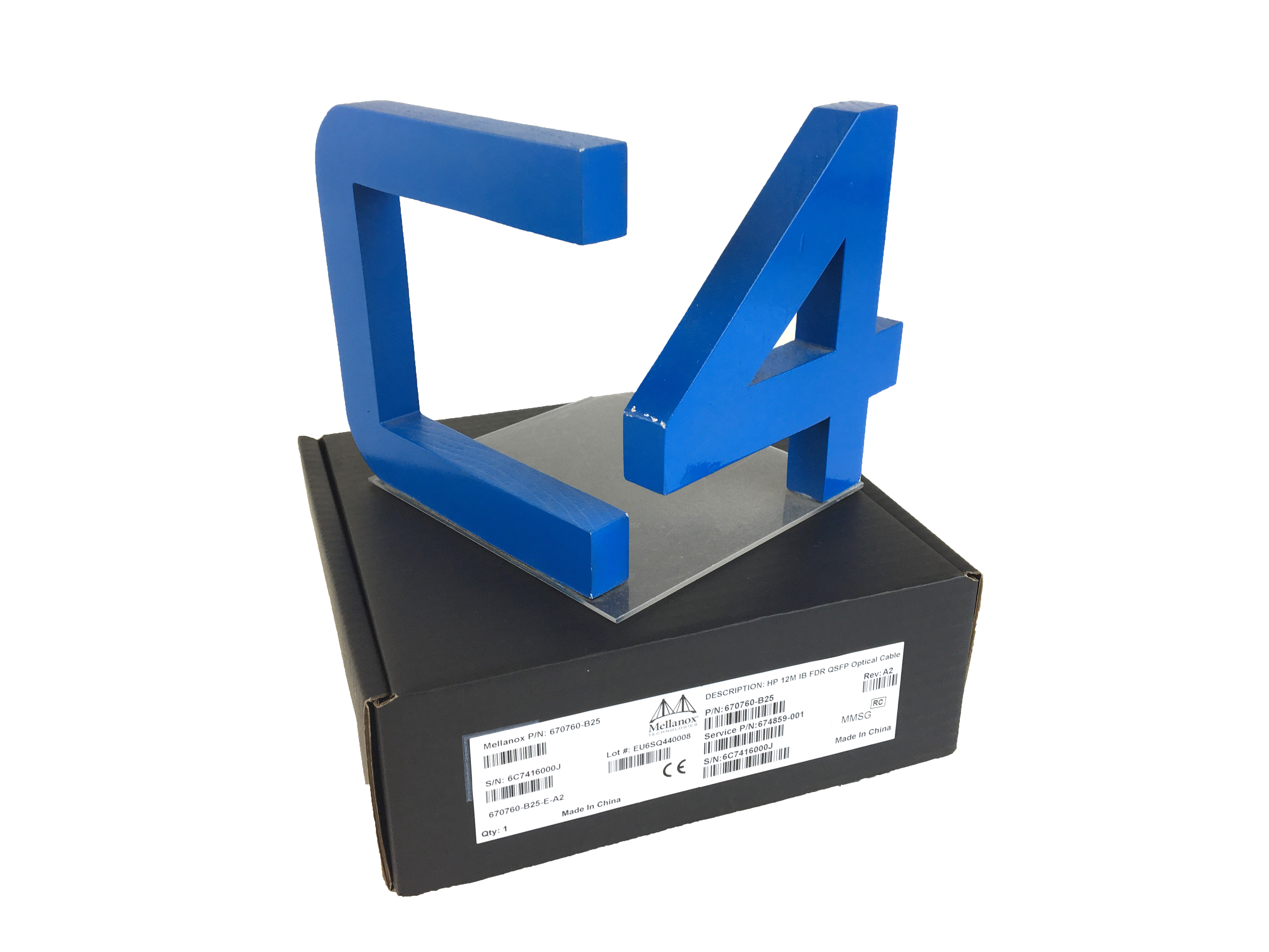 HP 670760-B25 HP 12M IB FDR QSFP OPTICAL CABLE