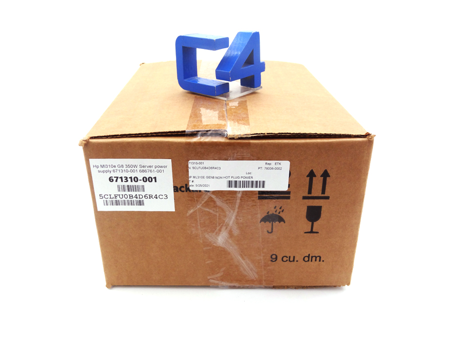 HP 671310-001 350 WATT MICRO ATX MULTI-OUTPUT FIXED POWER SUPPLY FOR ML310E GEN8 - 686761-001