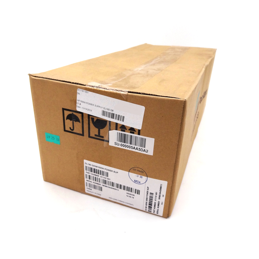 HP 671797-001 500W POWER SUPPLY DL160 G8 *New Sealed* - 656365-B21
