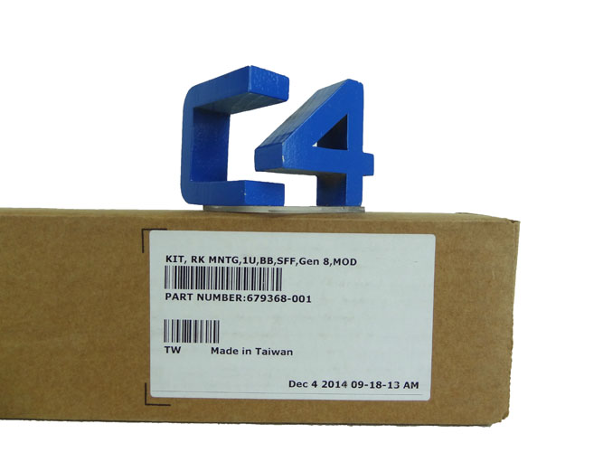 HP 679368-001 1U SMALL FORM FACTOR BALL BEARING RAIL KIT FOR PROLIANT DL360P GEN8