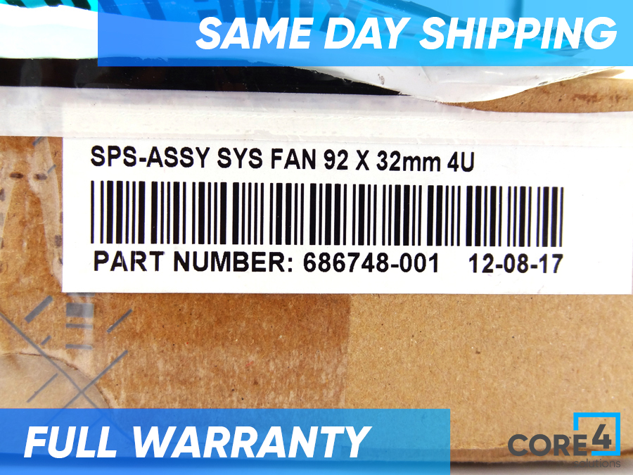 HP 686748-001 92MM SYSTEM FAN ML310E GEN8 RR - 674815-001 