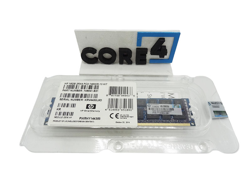 HP 708641-B21 16GB Dual Rank x4 PC3-14900R DDR3 1866 Memory