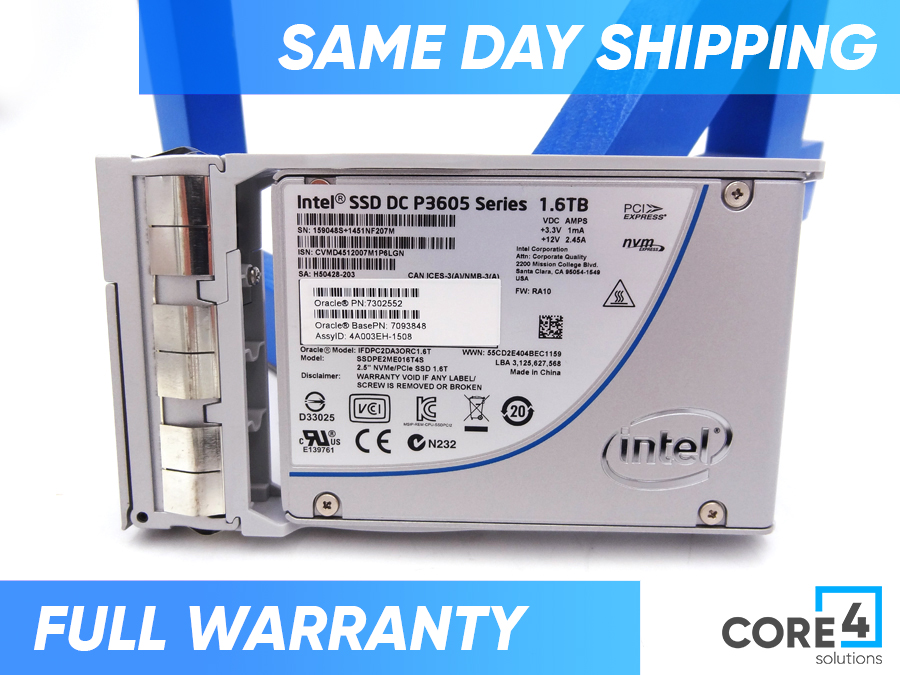 SUN 7093848 1.6TB 2.5 NVME SSD - 7093931, 7302552