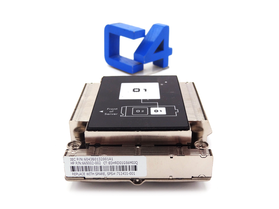 HP 712431-001 PROCESSOR 1 HEATSINK HIGH PERFORMANCE FOR PROLIANT BL460C GEN8