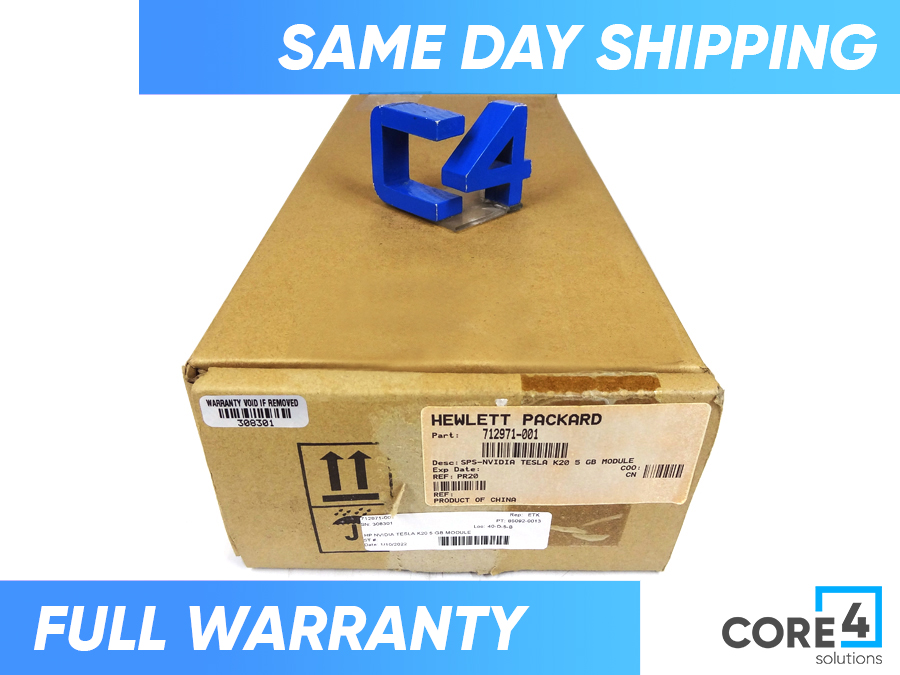 HP 712971-001 NVIDIA TESLA K20 5 GB MODULE *New Sealed* - C2J97AA