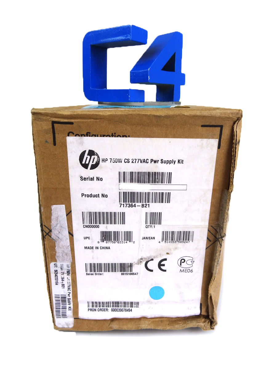 HP 717364-B21 750W CS 277VAC POWER SUPPLY *New Factory Sealed* - 674890-001