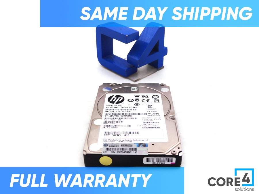 HP 718159-001 900GB SAS 10K 6GBPS