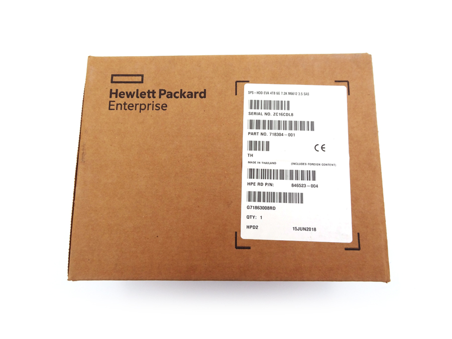 HP 718304-001 EVA 4TB 6G 7.2K M6612 3.5IN SAS *New Sealed* - C8R31A. 720834-001