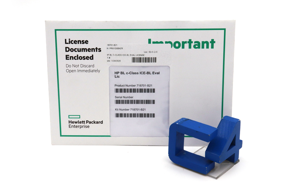 HP 718701-B21 BL C-CLASS ICE-BL EVAL LICENSE *New Sealed*